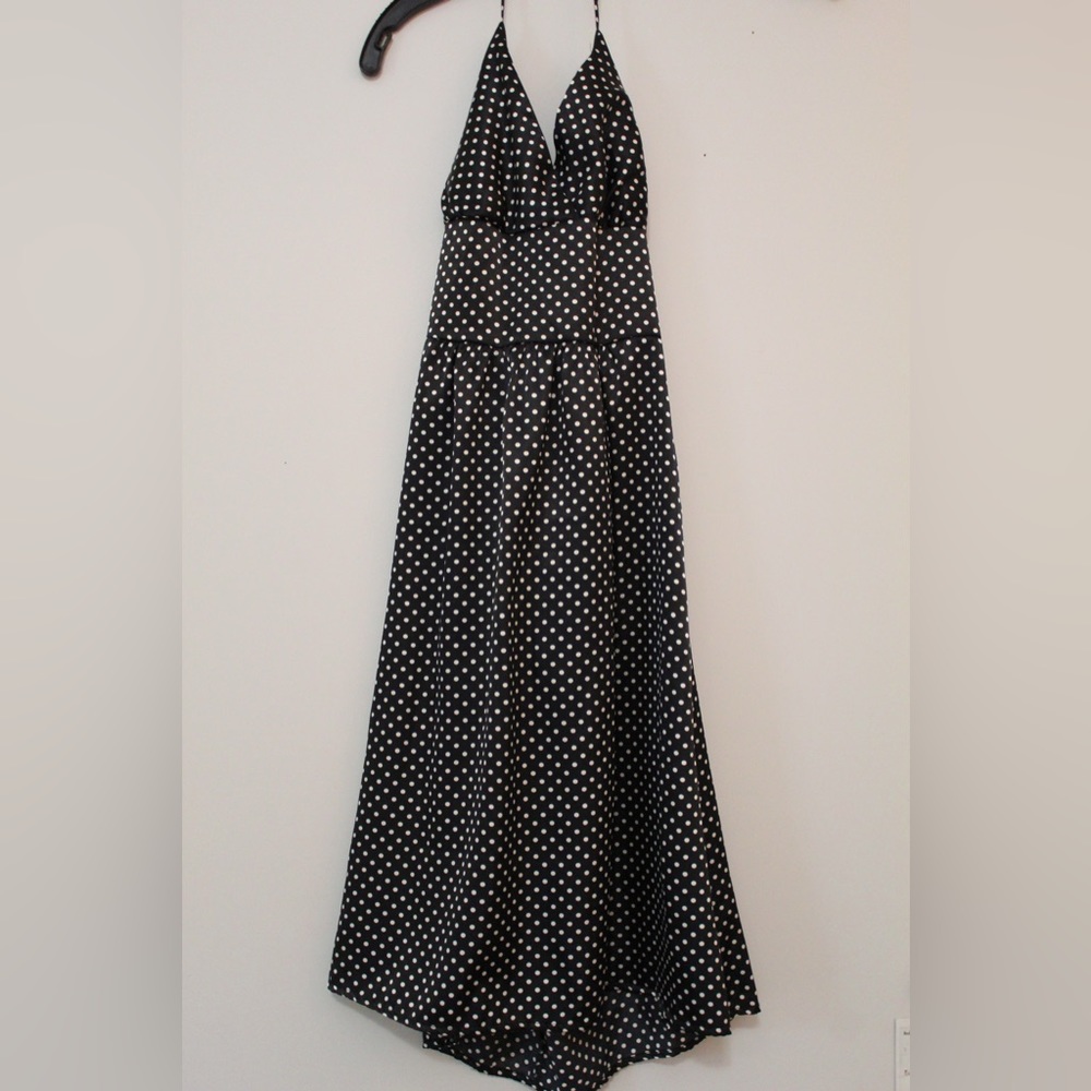 Lola Polka dot halter dress